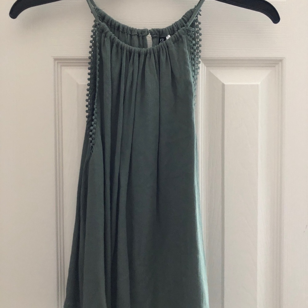 Green Halter Top